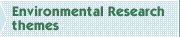 Environmental Research themes